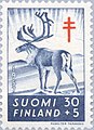 Wohlfahrtsmarke aus Finnland mit Zuschlag, 1957
