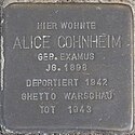 Stolperstein Alice Cohnheim