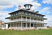 The Stone House Inn was built in 1854 as a home for industrialist David Sisson. At the time of completion, it was the biggest residence in the area.[44]