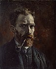 Self-Portrait with Pipe, 1886 Van Gogh Museum, Amsterdam (F180)