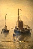 Hendrik Willem Mesdag (1875): Return from fishing, Visserijmuseum.