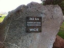 Wicie - geographical centre of the Polish coast