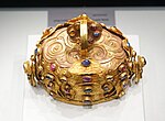 Gold crown inlaid with gems from the Dingling Mausoleum