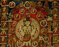 1000-armed Avalokiteśvara dated 13th - 15th century AD at Saspol cave (Gon-Nila-Phuk Cave Temples and Fort) in Ladakh, India