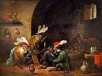 David Teniers the Younger, Costumised monkeys