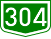 Main road 304 shield