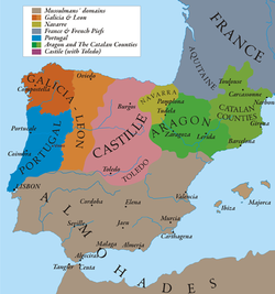 Portugal and the Iberian Peninsula around 1160