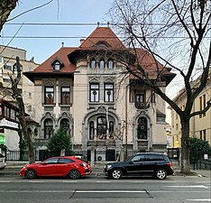 Aurel Mincu House (Bulevardul Dacia no. 60), Bucharest, by Arghir Culina, 1910[73]