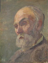 Portrait of an older man, oil on canvas, 35X27