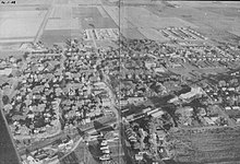 Aerial photo of Ankeny circa 1958 (published in 1959 Ankeny High School yearbook)