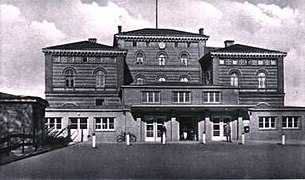 Das alte Bahnhofsgebäude vor dem Zweiten Weltkrieg