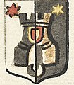 Peter van Dievoet's arms from roll of arms of the Drapery Court of Brussels