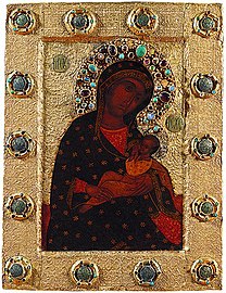 Icon of the Mother of God "the Blessed Womb [ru]" or "Barlovsk" (1392).