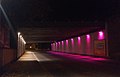 LED-Beleuchtung unter der Bahnbrücke in Oker