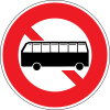No entry for large-sized bus