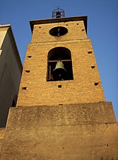 The belltower of the church of San Cosma e Damiano in Villa San Giovanni