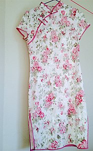 Typical modern cheongsam in short style above the knee