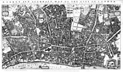 Ogilby and Morgan's map of London, 1677