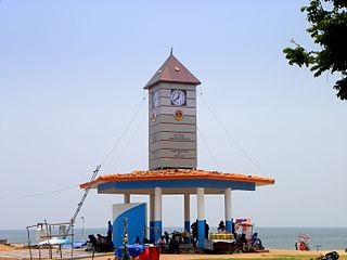 Clocktower in Kollam Beach