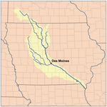 The Des Moines River watershed