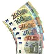 Euro, the currency used by the most of countries and territories, the second-largest reserve currency and the second-most traded currency.