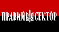 Flag of the right-wing paramilitary and political party Right Sector.