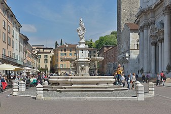 Armed Brescia fountain