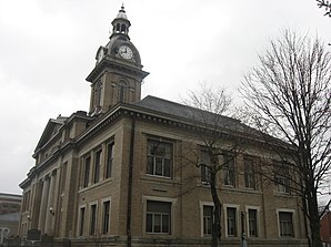 Das Franklin County Courthouse in Brookville, gelistet im NRHP