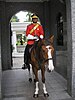 Mounted royal guard at the main gate.