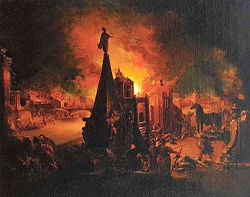 The Fall of Troy by Johann Georg Trautmann (1713–1769)