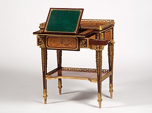 Writing table made for Marie Antoinette by Jean-Henri Riesener, (1780–1785)