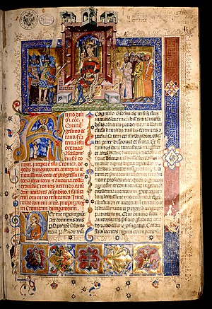 Chronicon Pictum, Mark of Kalt, Kálti Márk, King Louis I of Hungary, Hungarian, medieval, chronicle, book, illumination, illustration, history