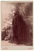 Lucy Arbell as Queen Amahelli in Massenet's Bacchus, wide view