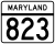 Maryland Route 823 marker