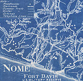 Blueprint of Nome and Fort Davis 1908