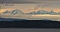 Left to rightː Mt. Ellinor, Mt. Washington, Mt. Pershing, Jefferson Peak. View from Seattle.