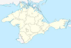 Lazurne is located in Crimea