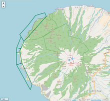 Protected coastal area in Martinique named "Réserve marine du prêcheur - Albert Falco"