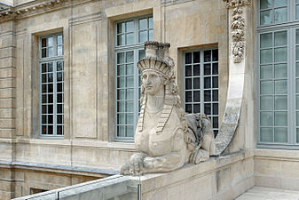 A sphinx on the balustrade of the Hotel Salé (now the Musée Picasso) (1656–59)