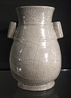 Ge ware, vase based on an ancient bronze form, Yuan dynasty