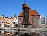 Medieval port crane in Gdańsk