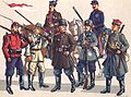 Polnische Kämpfer im Jahr 1863