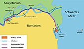 Rumänisch-Sowjetischer Streit um Donauinseln am Chiliaarm, Situation 1940 und 1948