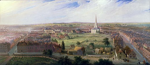 Birmingham from the Dome of St Philip's Church by Samuel Lines