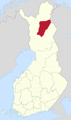 Location of Sodankylä in Finland