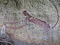 Panther petroglyph located in Panther Cave jointly managed with Seminole Canyon State Park and Historic Site[12]