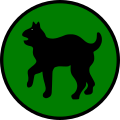 The 81st Infantry Division "Wildcat" insignia; the first approved SSI.