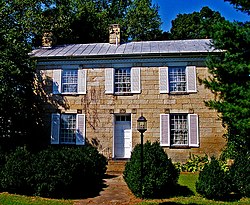 The Vanmeter Stone House, a historic site in the township