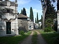 Family mausoleums in Pincetto section of Verano