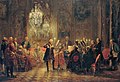 Das Flötenkonzert Friedrich des Großen in Sanssouci von Adolph von Menzel